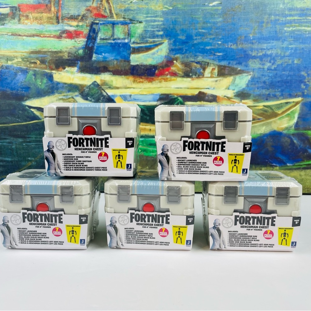 Fortnite Henchman Chest 4” Figures 5pack